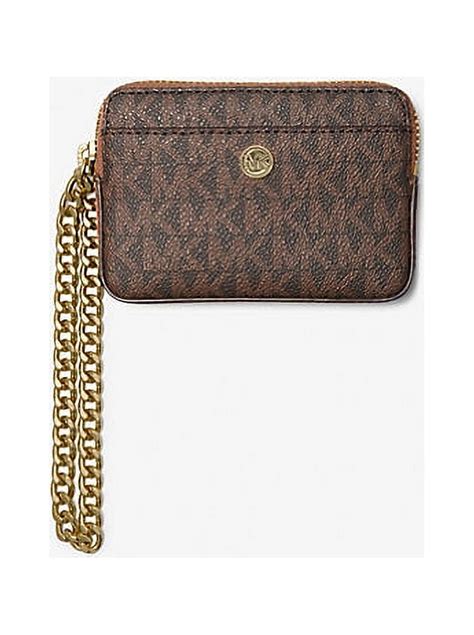 michael kors outlet medium logo chain card case|Medium Signature Logo Chain Card Case .